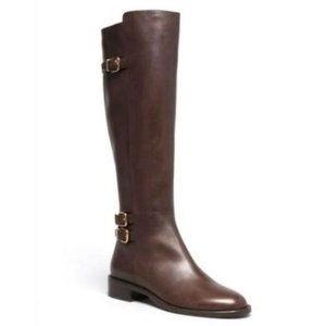 Via Spiga Women's Beba Brown Leather Riding Boots